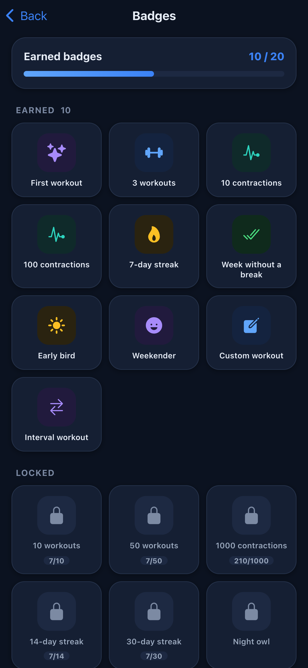 Badges dark